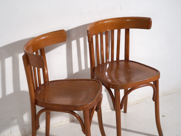 Chaises de bistrot anciennes (vers 1920). Ensemble de 6 pièces #1