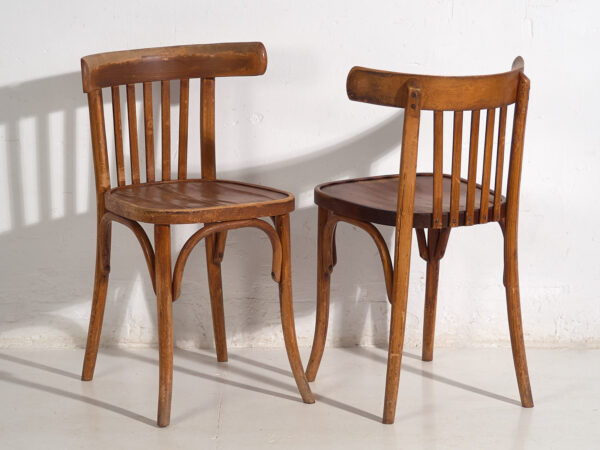 Chaises de bistrot anciennes (vers 1920). Ensemble de 6 pièces #1