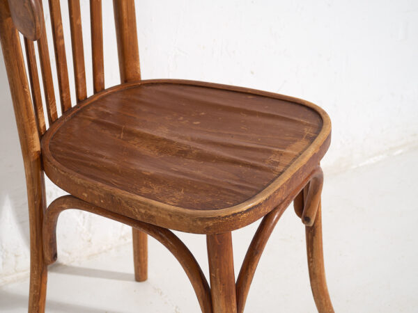 Chaises de bistrot anciennes (vers 1920). Ensemble de 6 pièces #1