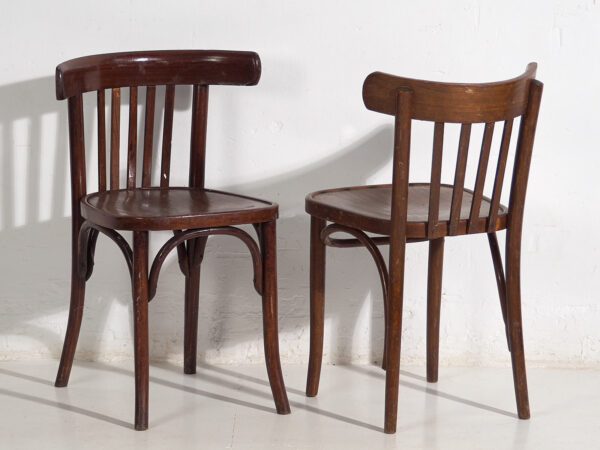 Chaises de bistrot anciennes (vers 1920). Ensemble de 6 pièces #1