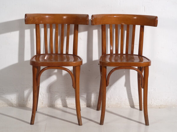 Chaises de bistrot anciennes (vers 1920). Ensemble de 6 pièces #1