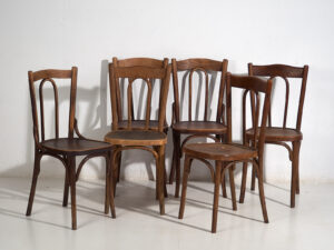 Antiguas sillas de comedor (c.1920). Conjunto de 6 piezas #2