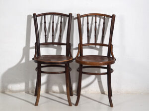 Sillas antiguas de estilo café parisino (c.1920). Conjunto de 6 piezas #3