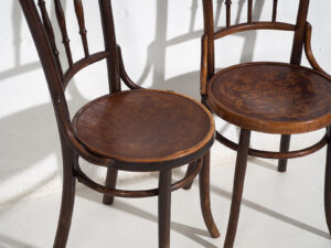 Sillas antiguas de estilo café parisino (c.1920). Conjunto de 6 piezas #3