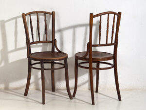 Sillas antiguas de estilo café parisino (c.1920). Conjunto de 6 piezas #3