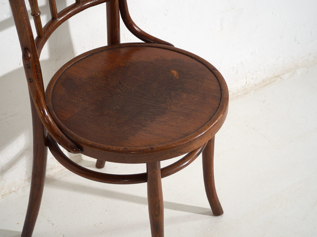 Sillas antiguas de estilo café parisino (c.1920). Conjunto de 6 piezas #3