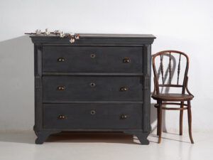 Cómoda antigua de color gris (c.1920) #26