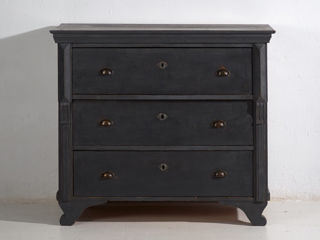 Cómoda antigua de color gris (c.1920) #26