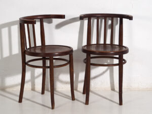 Sillas antiguas de madera curvada (c.1920). Conjunto de 4 piezas #2