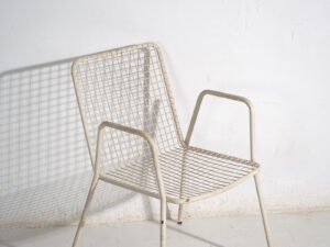 Sillas de exterior antiguas con reposabrazos (c.1920). Conjunto de 4 piezas #4