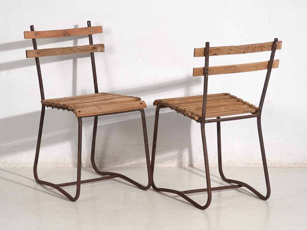 Sillas antiguas de jardín (c.1920). Conjunto de 2 piezas #2