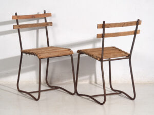 Sillas antiguas de jardín (c.1920). Conjunto de 2 piezas #2