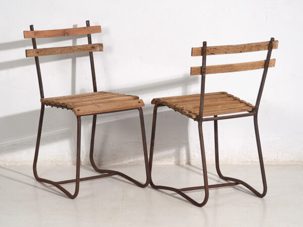 Sillas antiguas de jardín (c.1920). Conjunto de 2 piezas #2