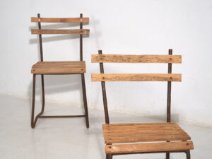 Sillas antiguas de jardín (c.1920). Conjunto de 2 piezas #2