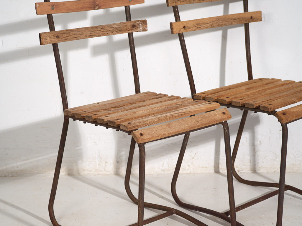 Sillas antiguas de jardín (c.1920). Conjunto de 2 piezas #2