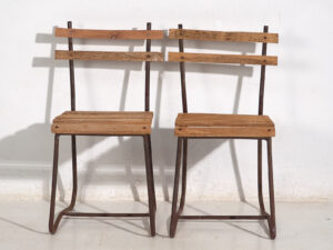 Sillas antiguas de jardín (c.1920). Conjunto de 2 piezas #2