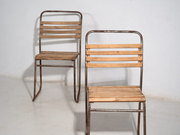 Antiguas sillas de jardín (c.1920). Conjunto de 2 piezas #7