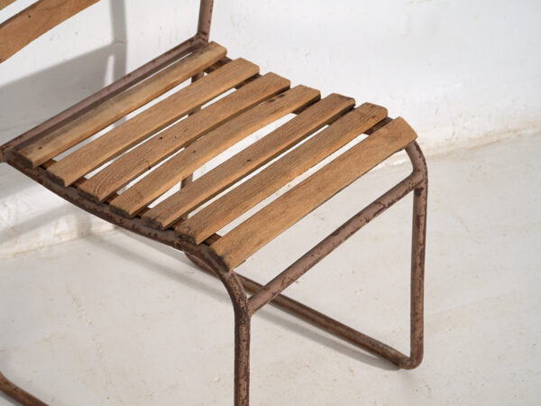 Sillas para jardín antiguas (c.1920). Conjunto de 4 piezas #1