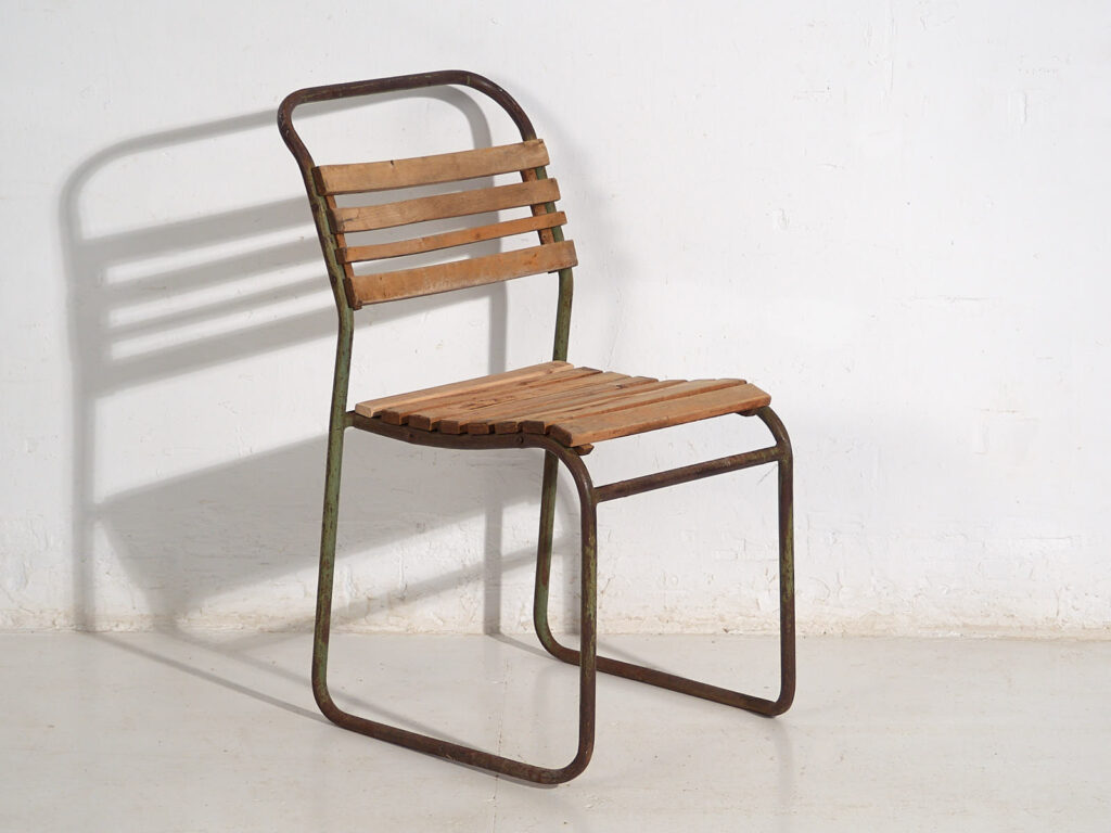 Chaises de jardin anciennes (c.1920). Ensemble de 4 pièces #1