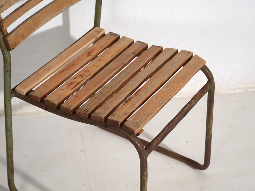Chaises de jardin anciennes (c.1920). Ensemble de 4 pièces #1