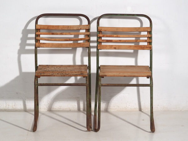 Sillas para jardín antiguas (c.1920). Conjunto de 4 piezas #1