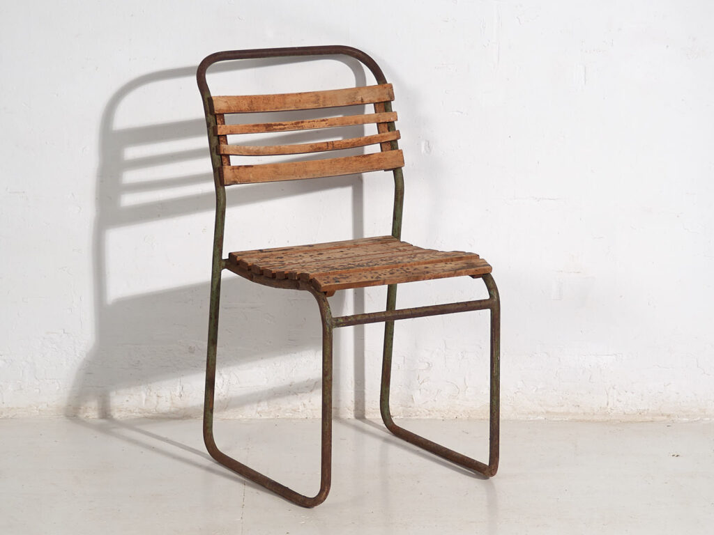 Chaises de jardin anciennes (c.1920). Ensemble de 4 pièces #1