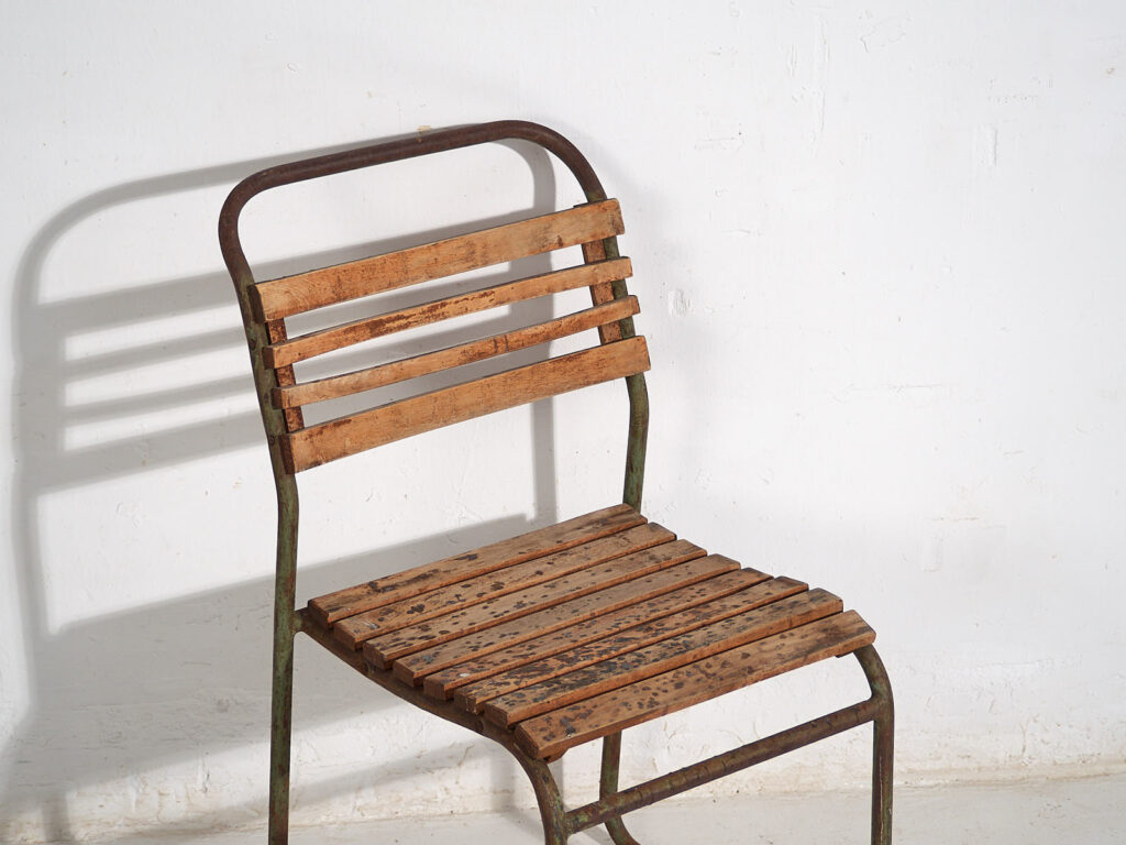 Chaises de jardin anciennes (c.1920). Ensemble de 4 pièces #1