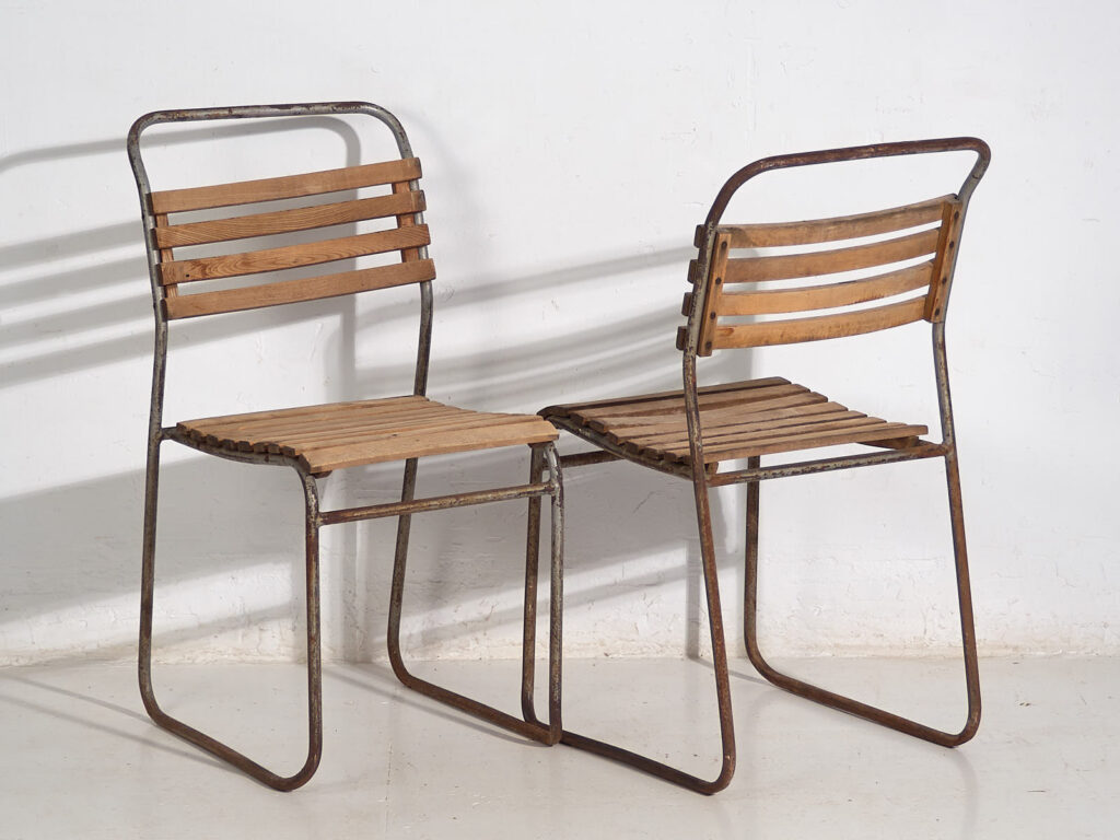 Sillas de jardín antiguas (c.1920). Conjunto de 4 piezas #2