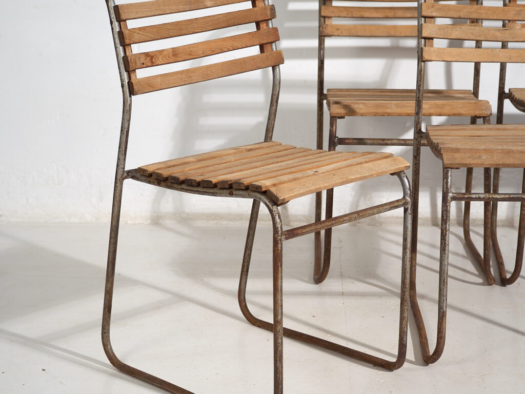 Sillas de jardín antiguas (c.1920). Conjunto de 4 piezas #2