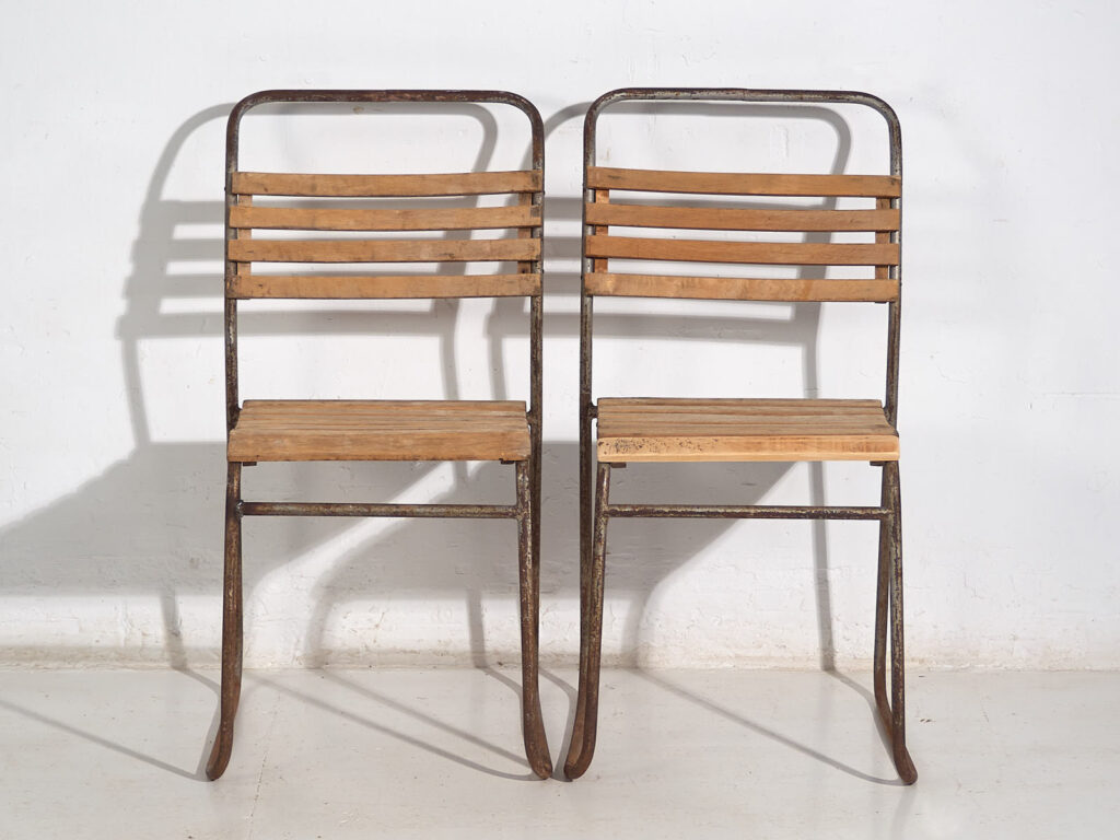 Sillas de jardín antiguas (c.1920). Conjunto de 4 piezas #2