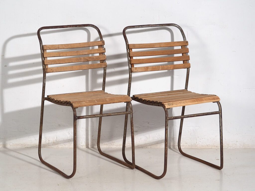 Sillas de jardín antiguas (c.1920). Conjunto de 4 piezas #2