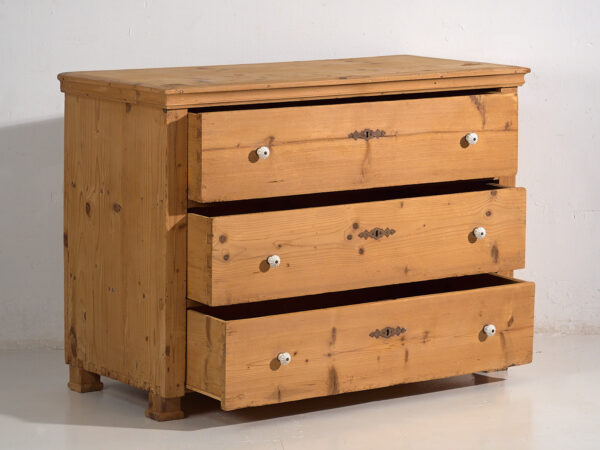 Antique solid wood chest of drawers (c.1920) #14