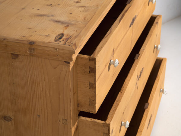 Antique solid wood chest of drawers (c.1920) #14