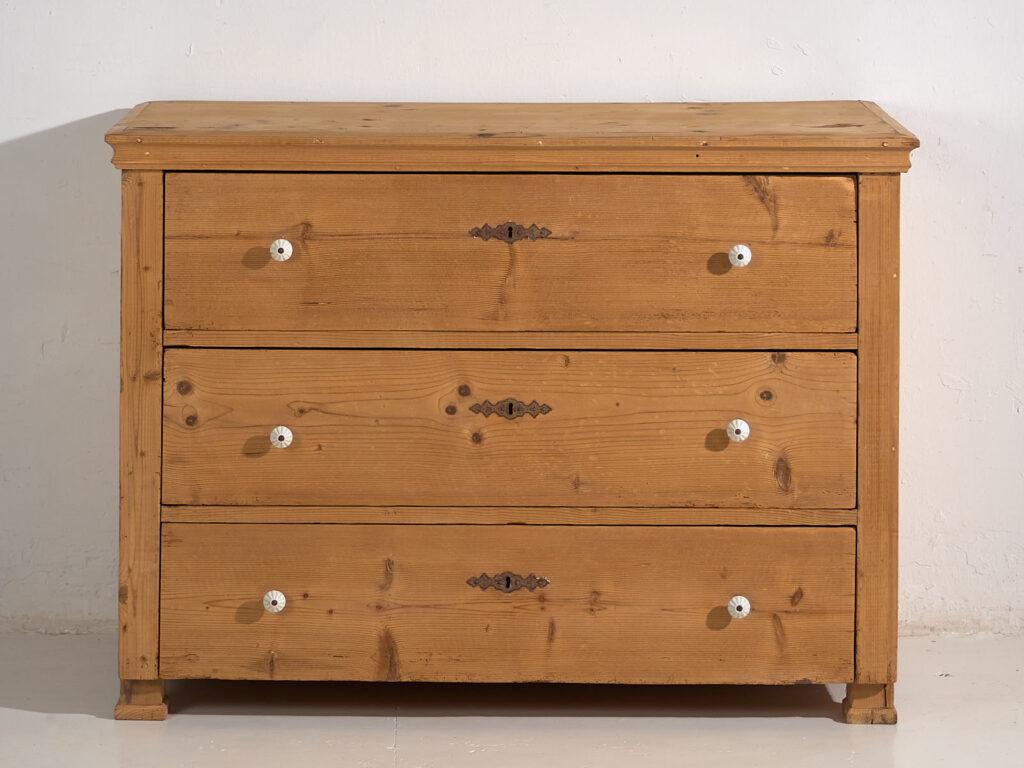 Cómoda antigua de madera maciza (c.1920) #14