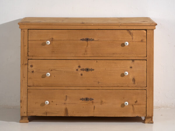 Antique solid wood chest of drawers (c.1920) #14