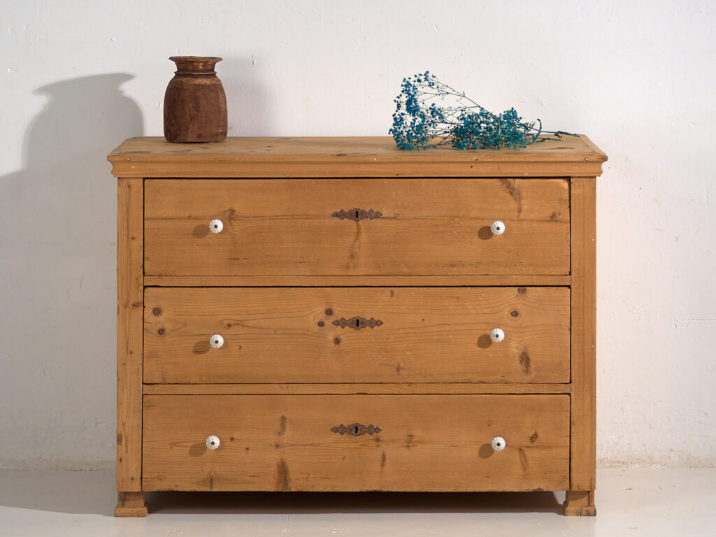 Cómoda antigua de madera maciza (c.1920) #14