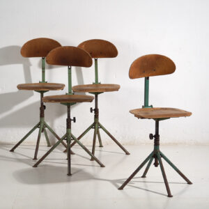 Sillas giratorias vintage (c.1950). Conjunto de 4 piezas #2