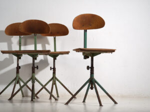 Sillas giratorias vintage (c.1950). Conjunto de 4 piezas #2