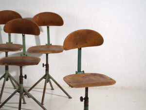 Sillas giratorias vintage (c.1950). Conjunto de 4 piezas #2