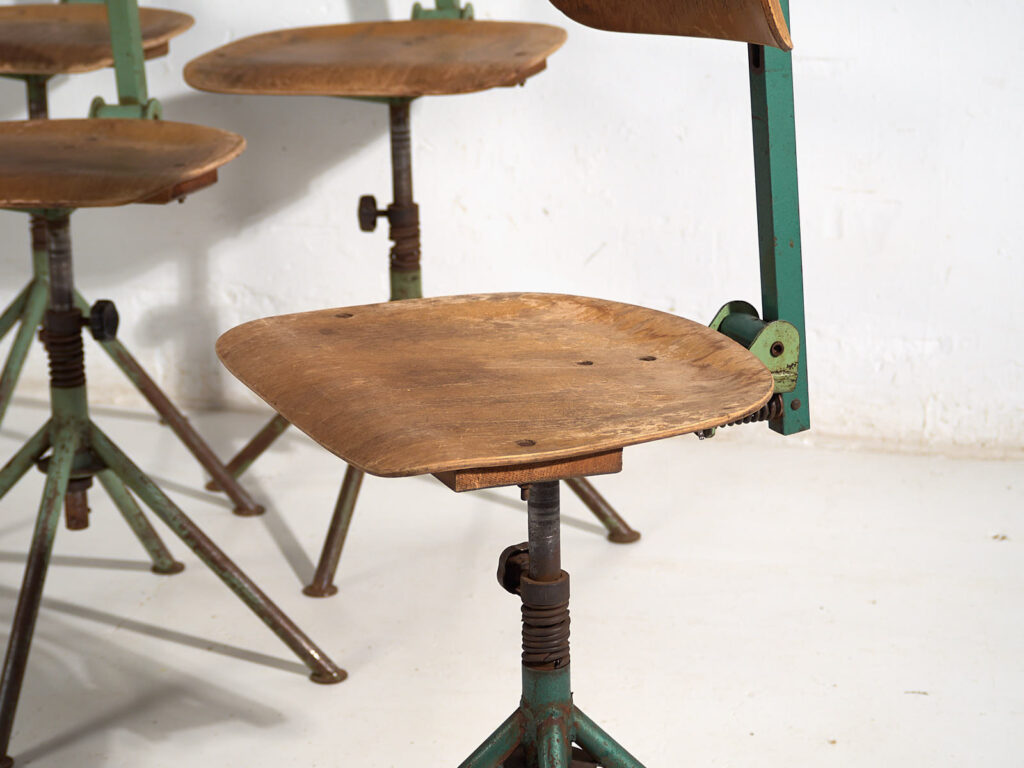 Sillas giratorias vintage (c.1950). Conjunto de 4 piezas #2