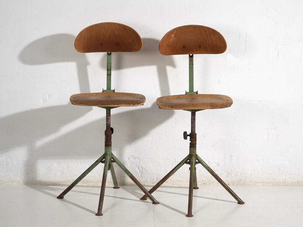 Sillas giratorias vintage (c.1950). Conjunto de 4 piezas #2