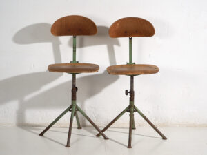 Sillas giratorias vintage (c.1950). Conjunto de 4 piezas #2