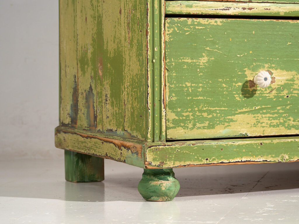 Antique green chest of drawers (c.1920) #12