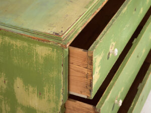 Antique green chest of drawers (c.1920) #12