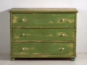 Antique green chest of drawers (c.1920) #12