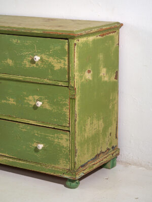 Antique green chest of drawers (c.1920) #12