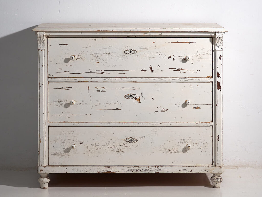 Cómoda blanca antigua (c.1920) #26