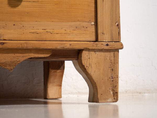 Commode ancienne en bois massif (c.1920) #32