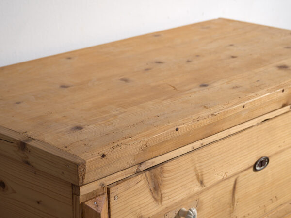 Commode ancienne en bois massif (c.1920) #32