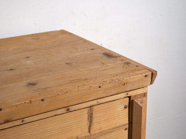 Commode ancienne en bois massif (c.1920) #32
